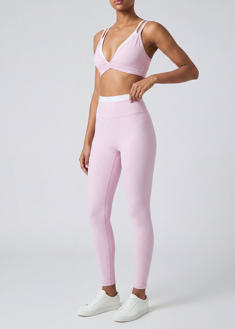 Contrast Print Athletic Slim Fit Yoga Leggings