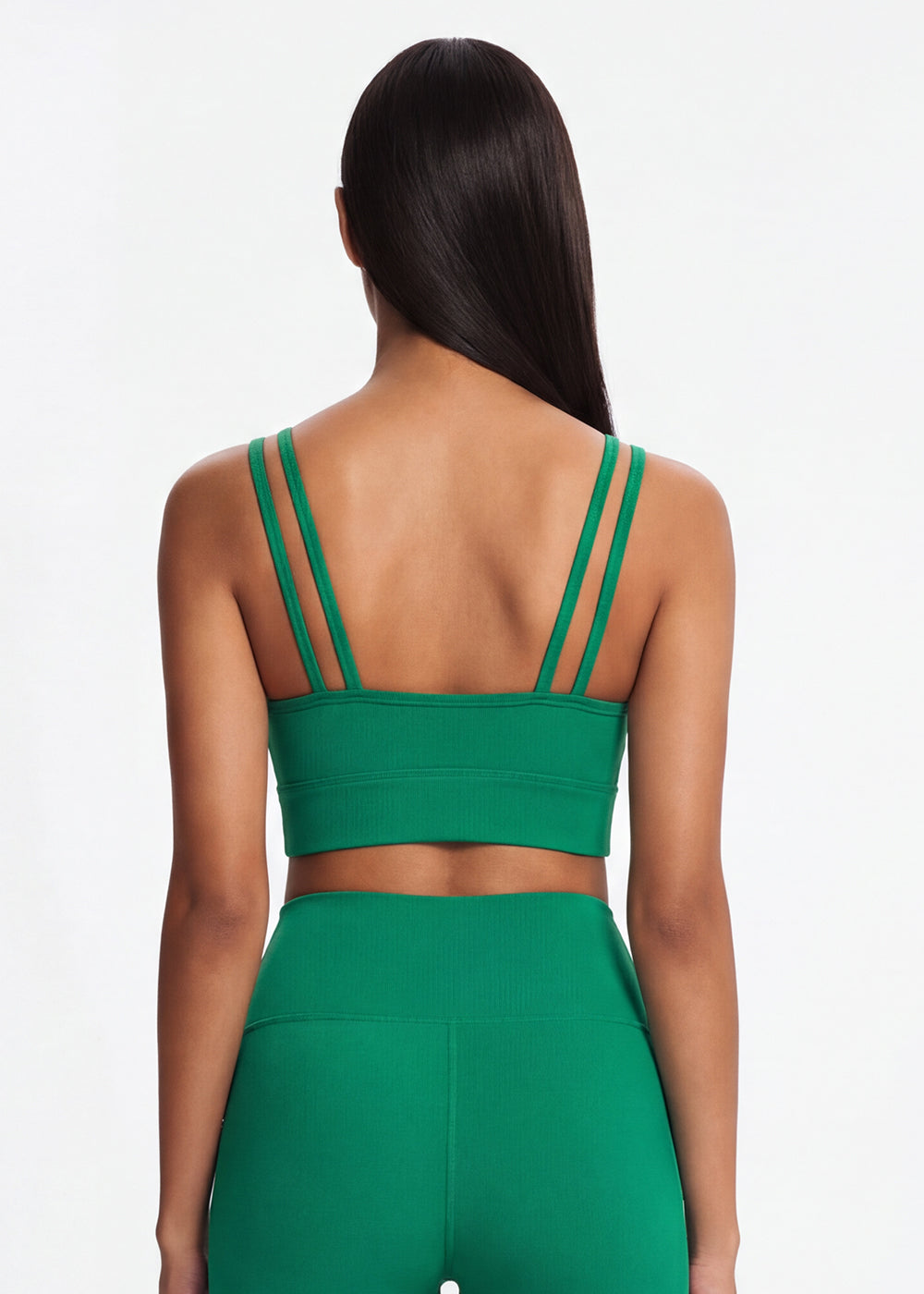 Double Strap Back Sports Bra - back