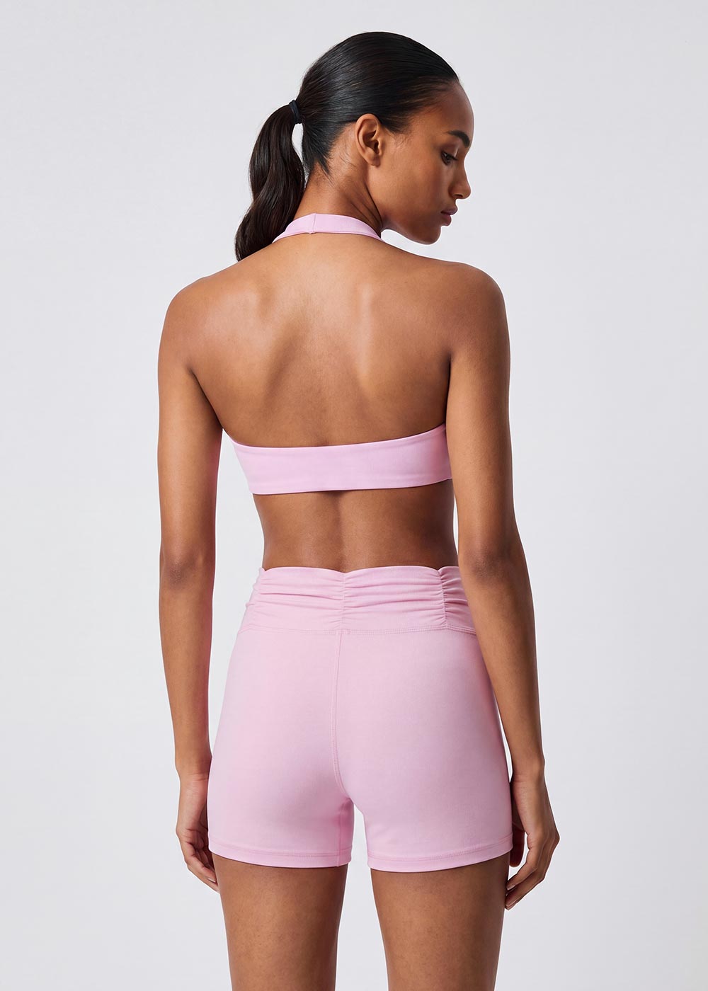 High Waist Ruched Yoga Fitness Shorts