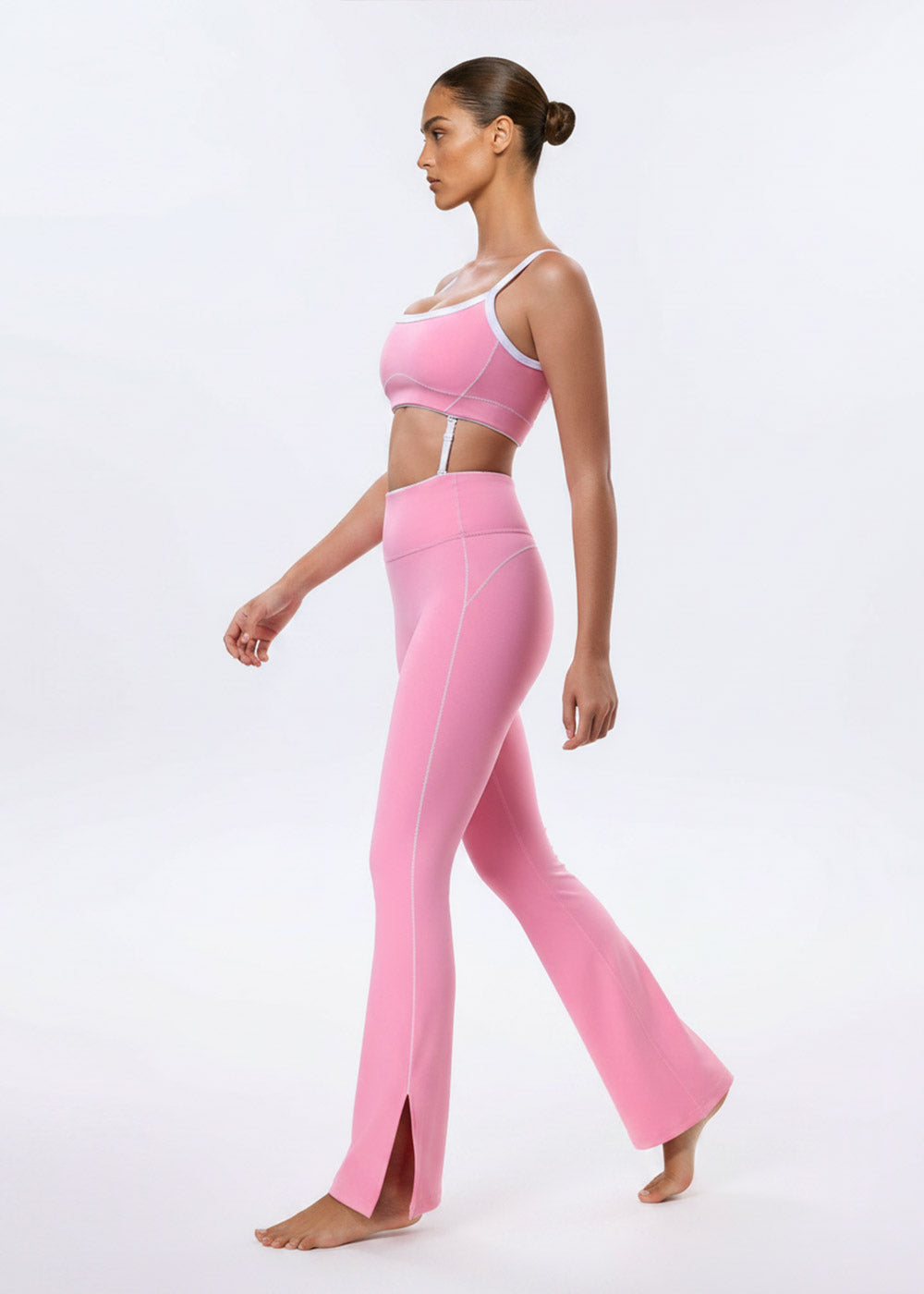 Contrast Trim Convertible Sports Bra