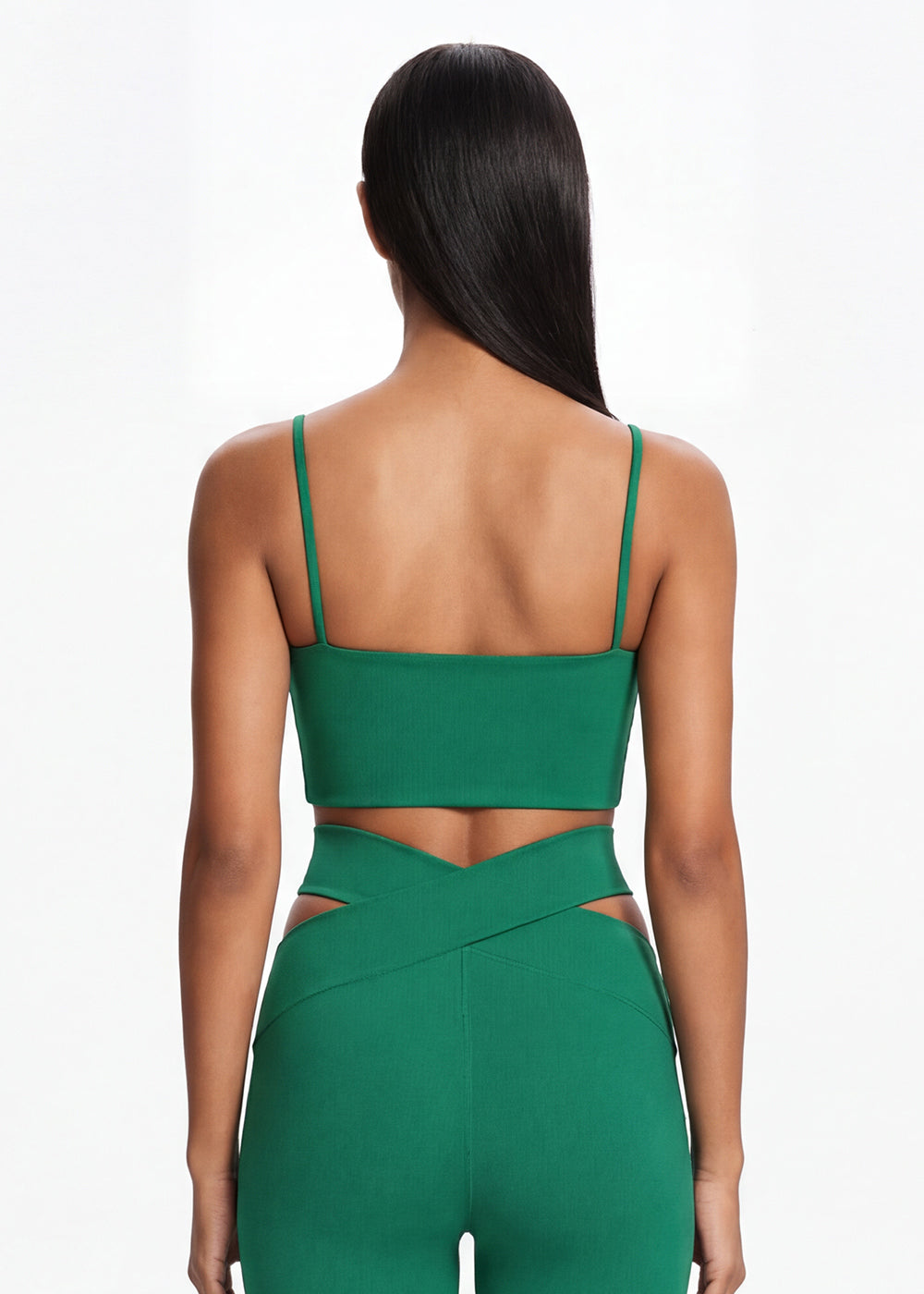 Spaghetti Strap Sports Bra - back