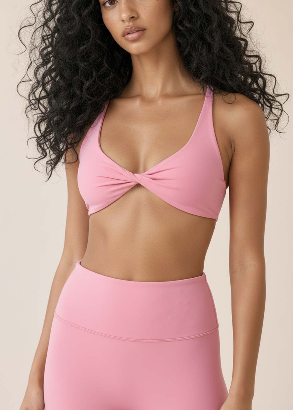 Sexy Halter Twist Front Athletic Bra