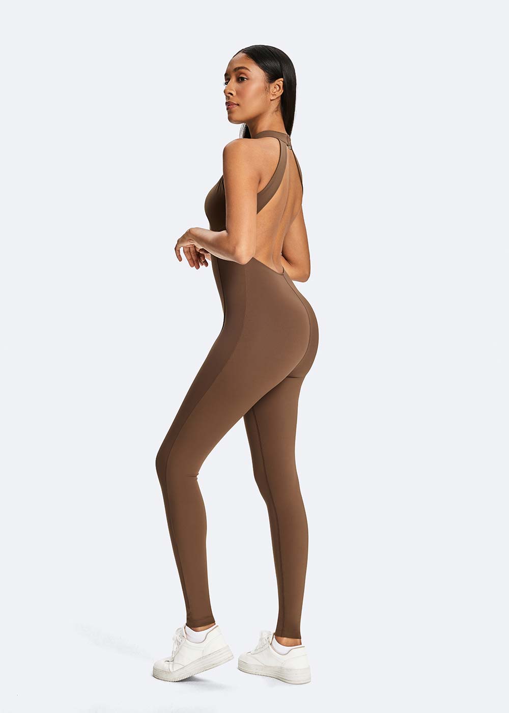 Halter Neck Open-Back Jumpsuit
