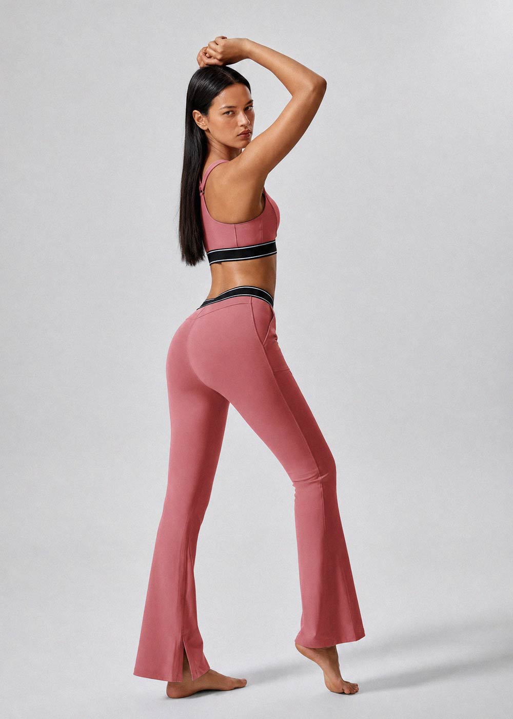 Pocket Flare Leggings with Butt-Lifting