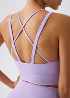 Recycled Ribbed Sports Bra
