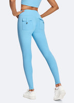 Butt Lifting High Waist Pocket Workout Leggings - bottom