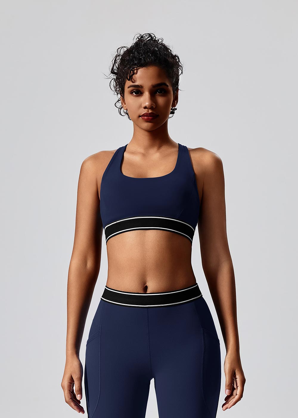 Contrast Color Sports Yoga Bra