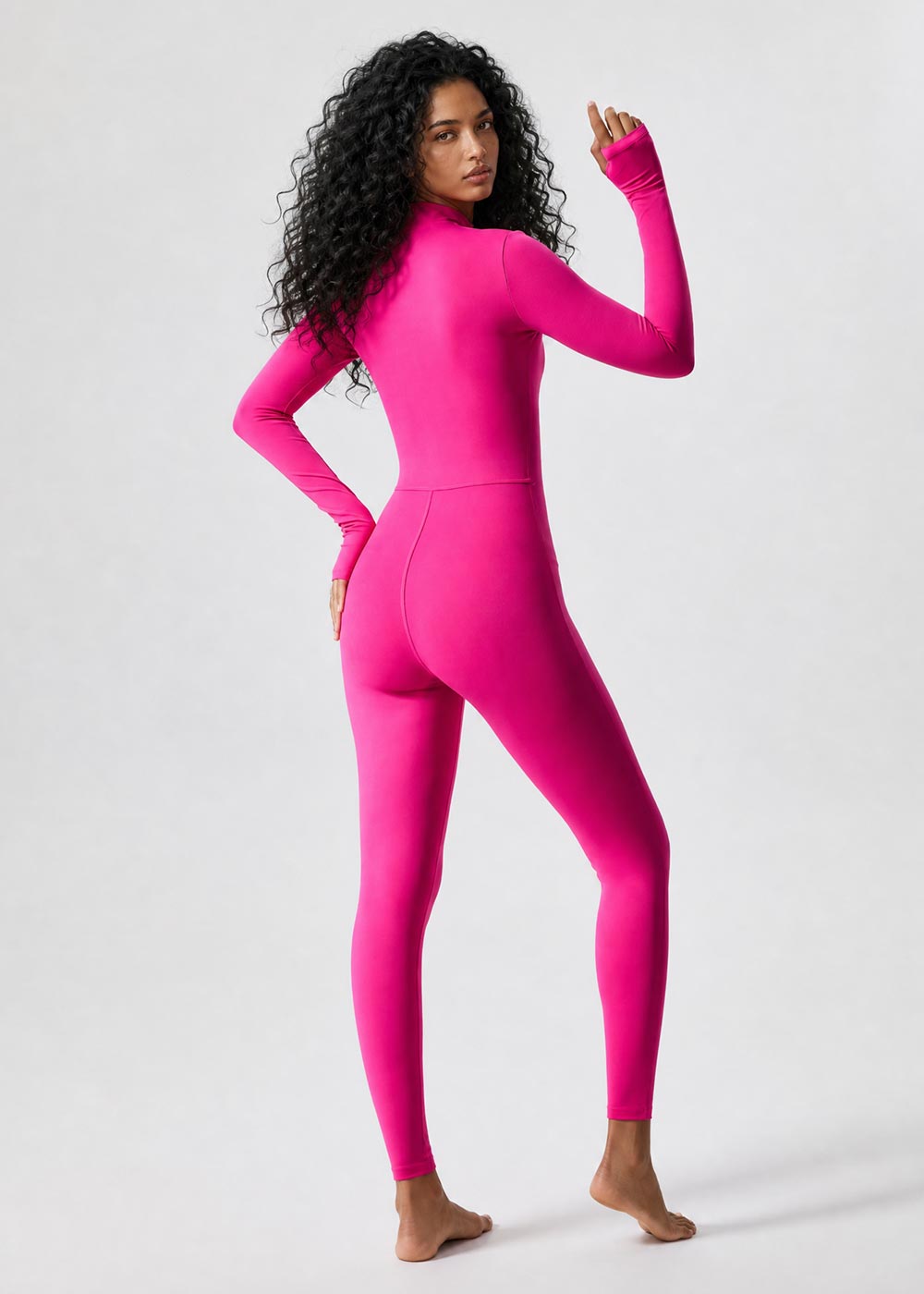 High Neck Full-Body Yoga Jumpsuit