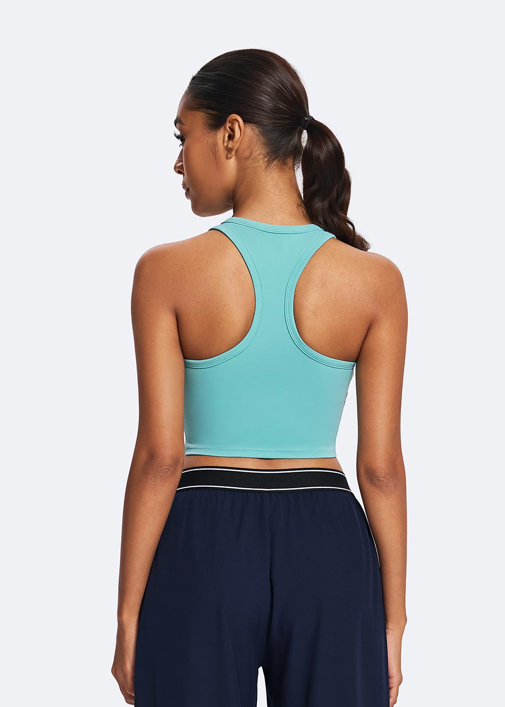 Racerback Cropped Tank Top