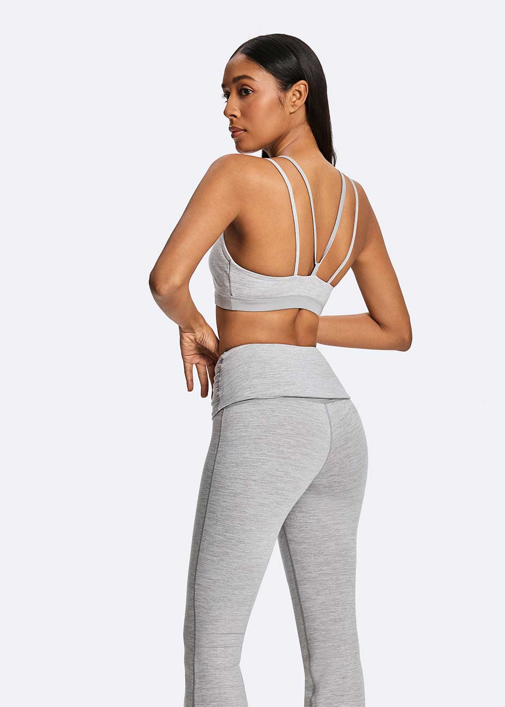 Double Strap Layered Y-Back Sports Bra