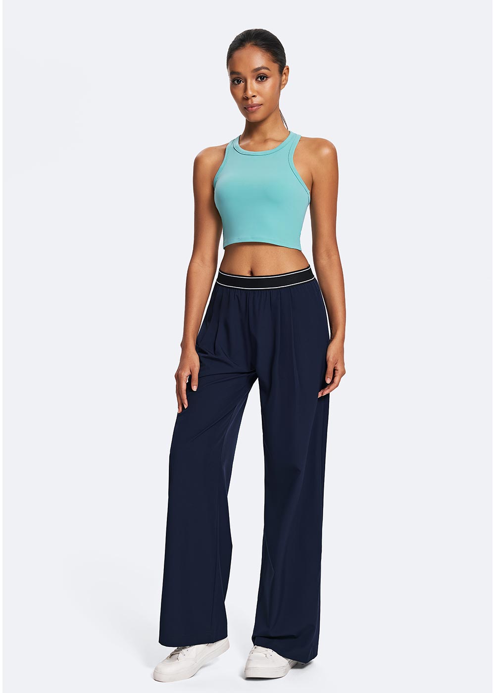 Racerback Cropped Tank Top