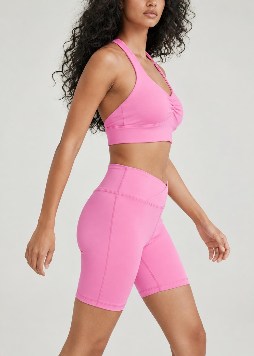 Cross V Waist Peach Butt Workout Shorts 5