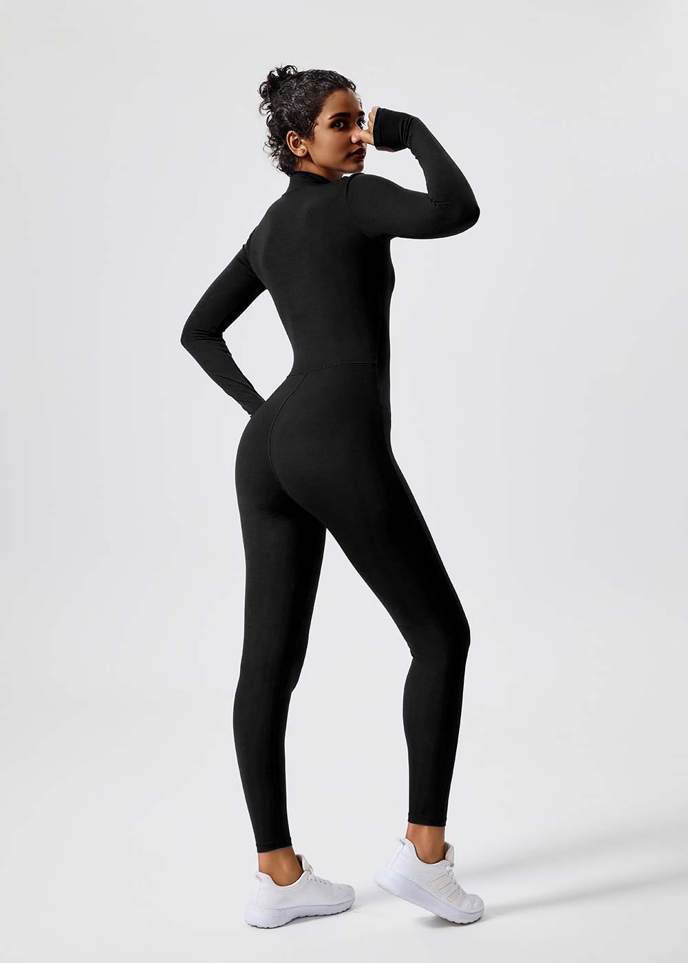 High Neck Full-Body Yoga Jumpsuit