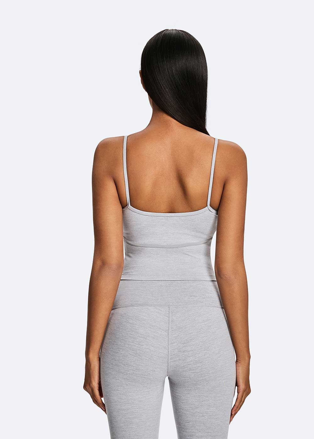 Grey Thin Strap Fitness Camisole