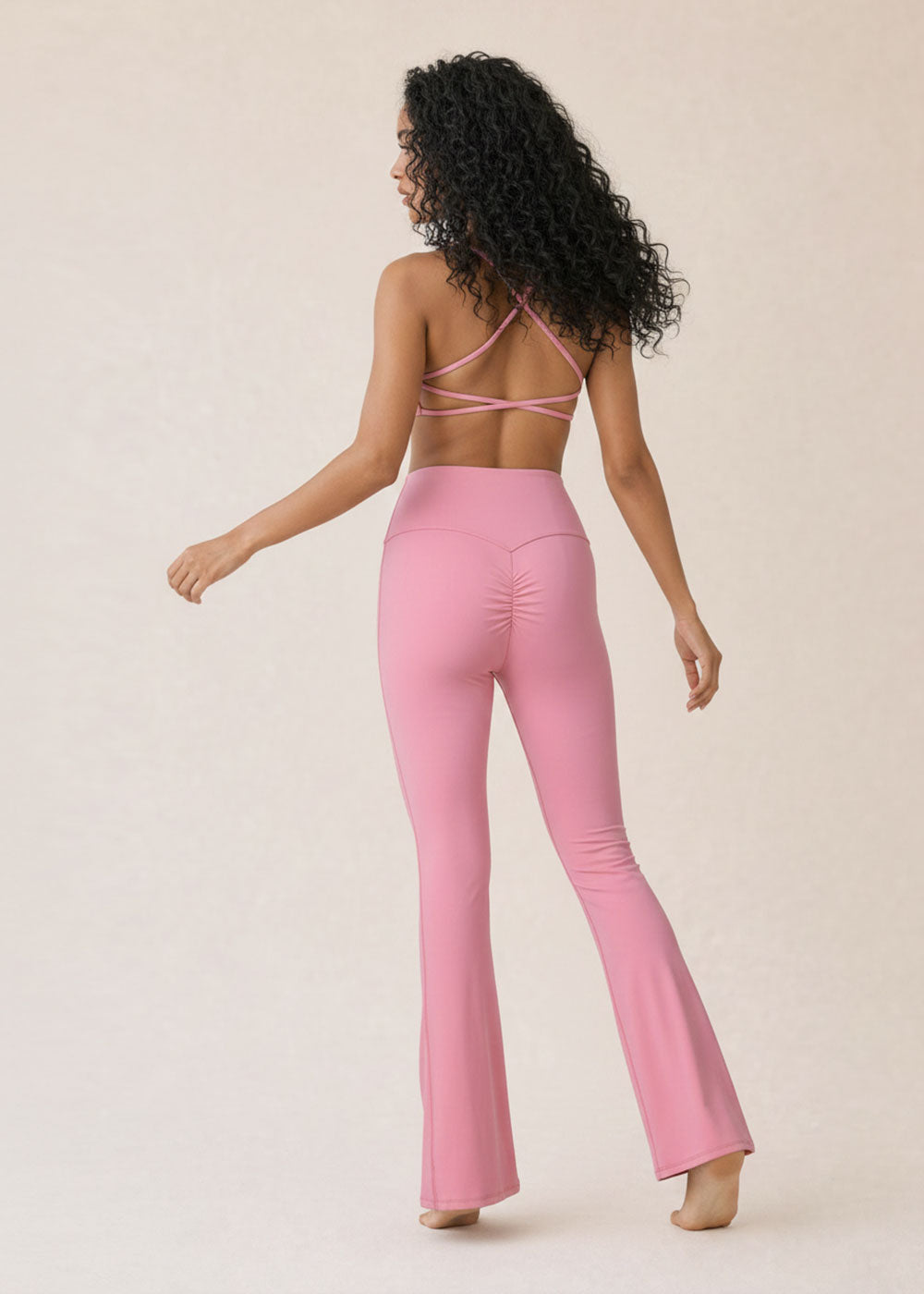 Ruched Scrunch Butt Flare Yoga Pants
