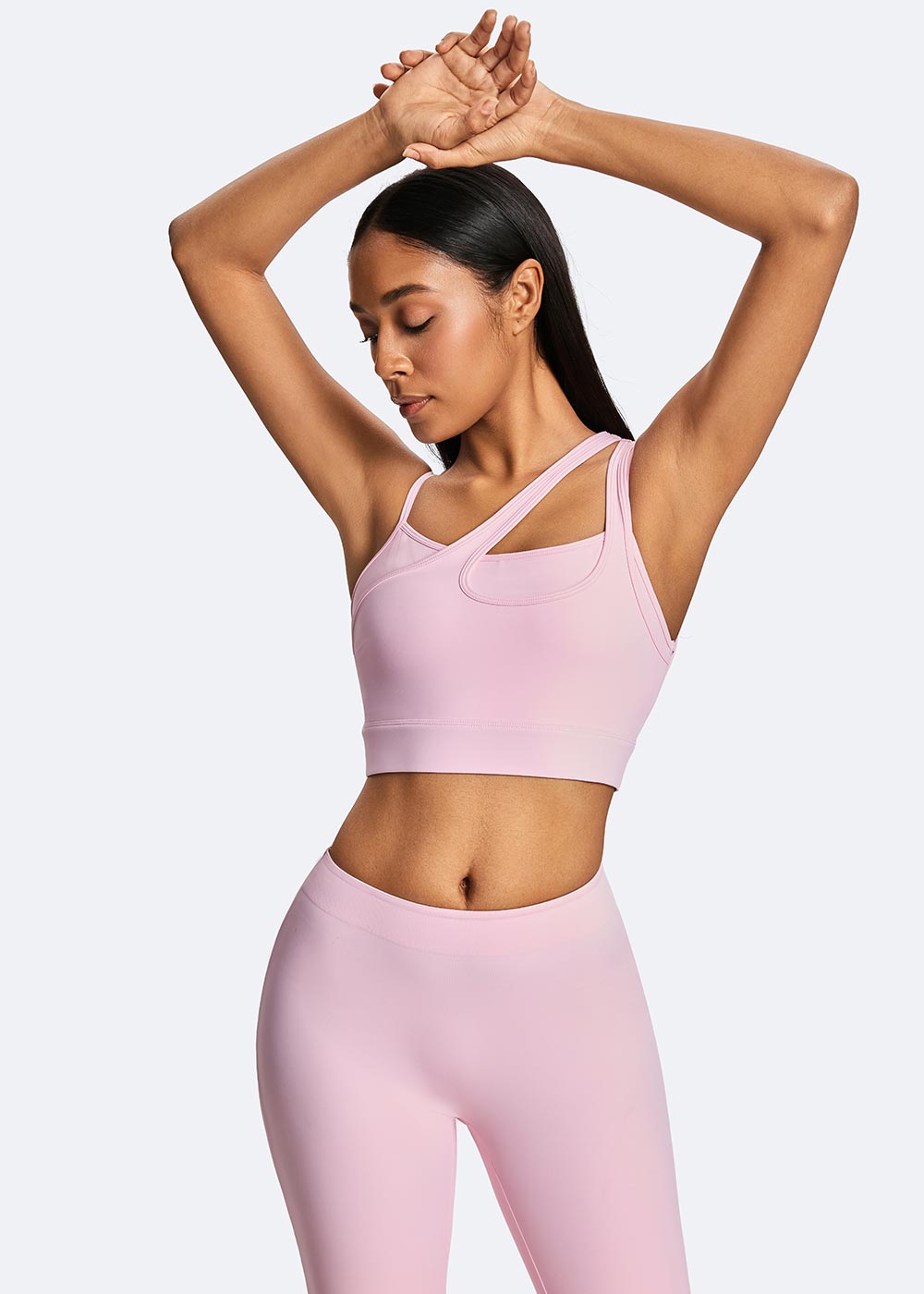 Women's Waist Flared Pants Pink waist close-up 2