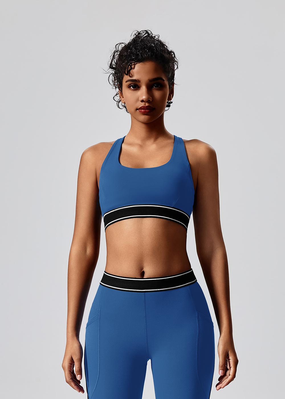 Contrast Color Sports Yoga Bra