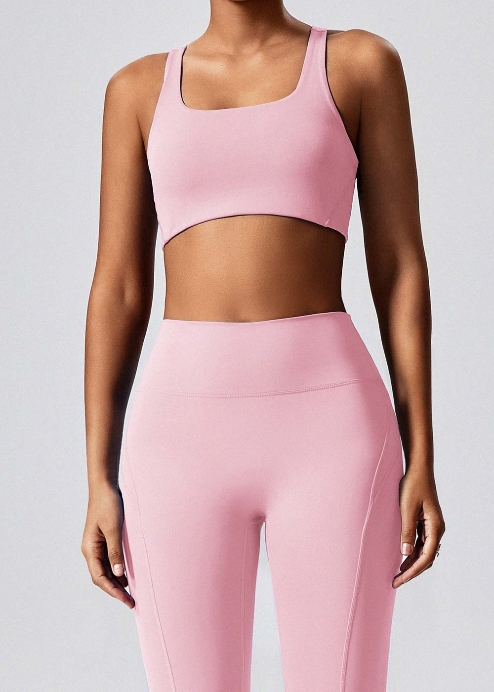 Square Neck Racerback Sports Bra