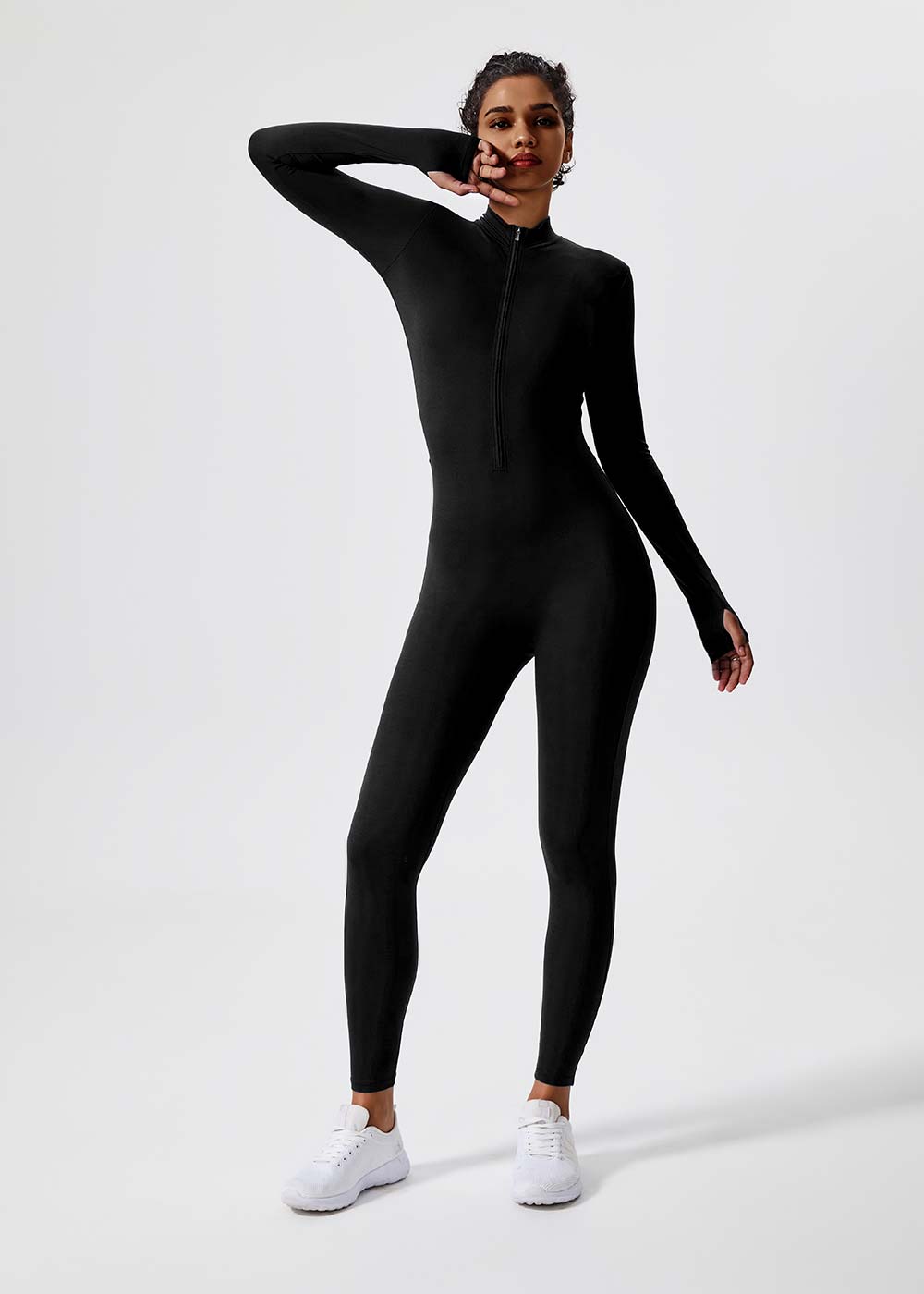 High Neck Full-Body Yoga Jumpsuit