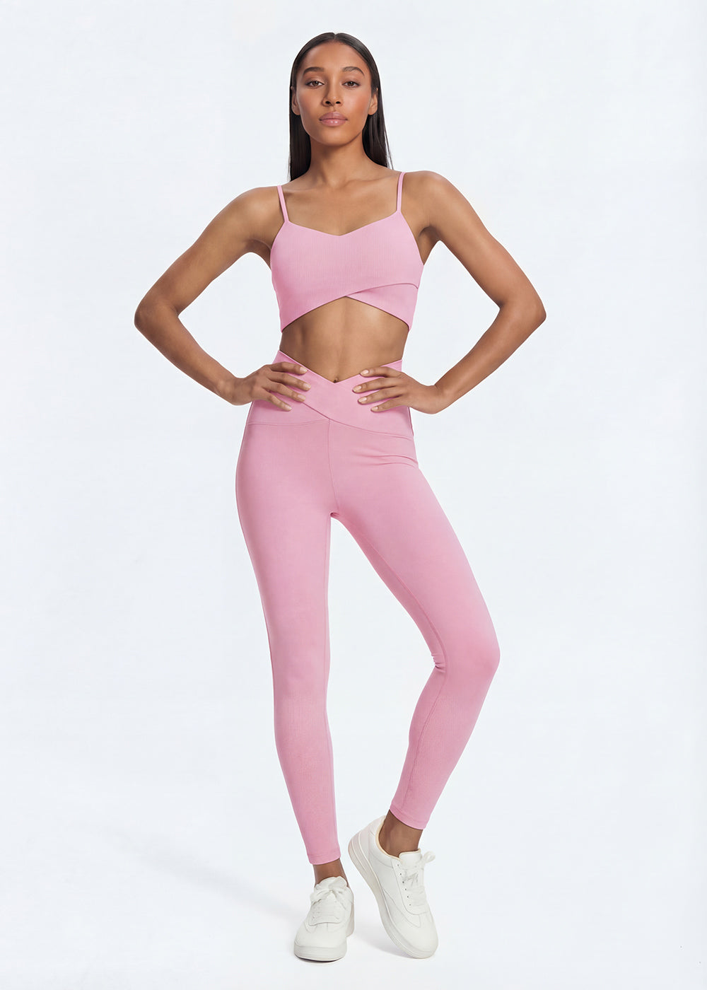 Spaghetti Strap Sports Bra - fullbody