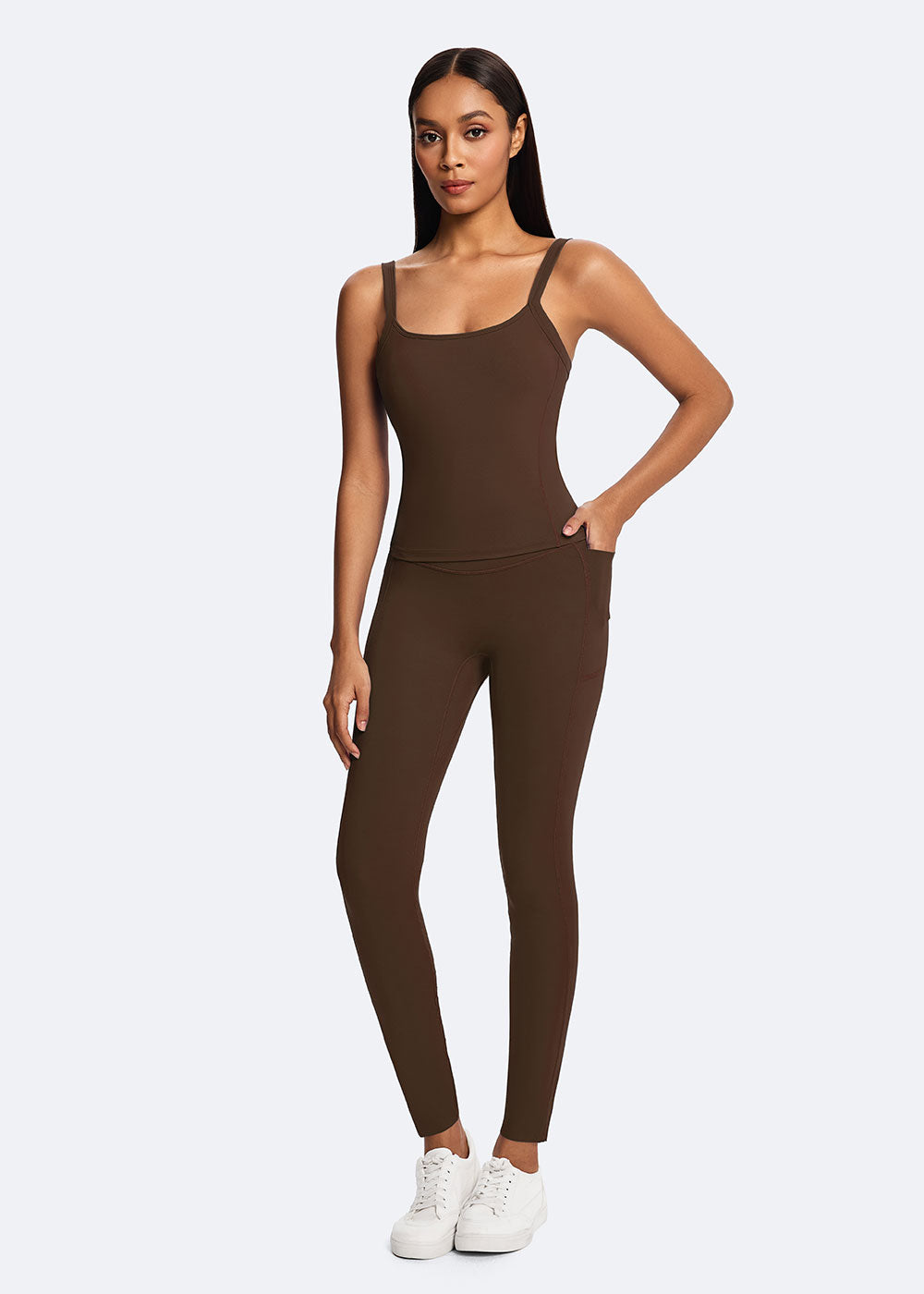 Drawstring Waist Pocket Leggings