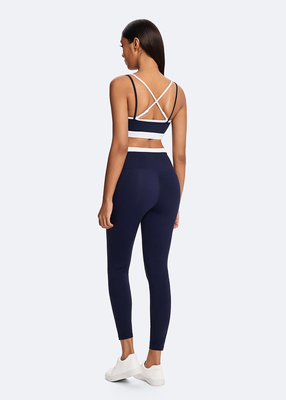 Dual-Wear Removable Cross Strap Sports Bra