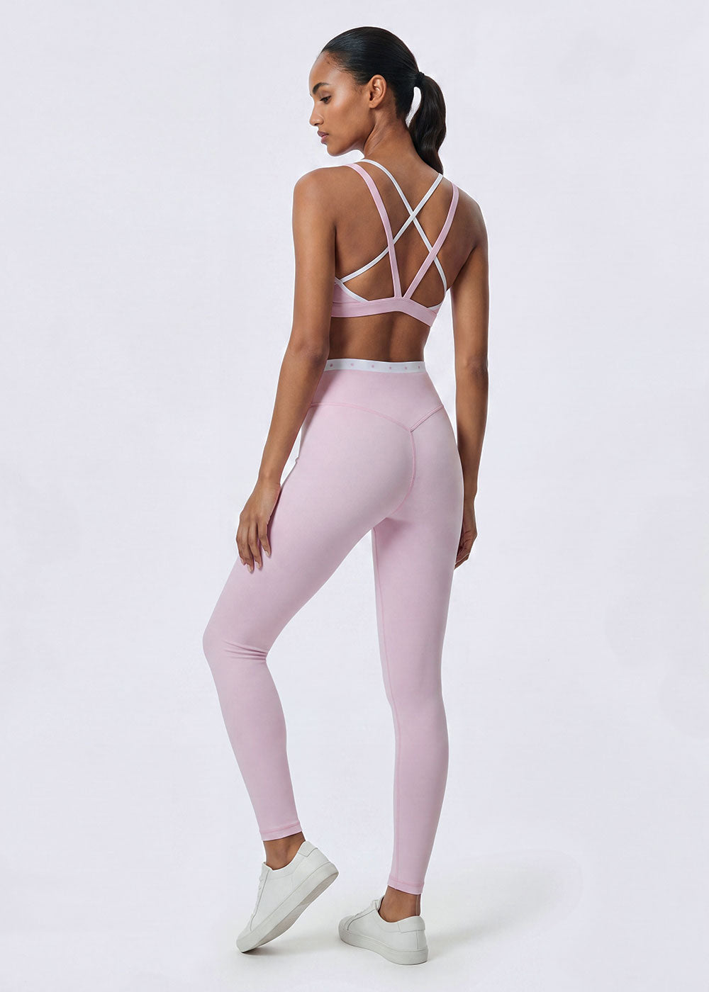 Contrast Print Athletic Slim Fit Yoga Leggings
