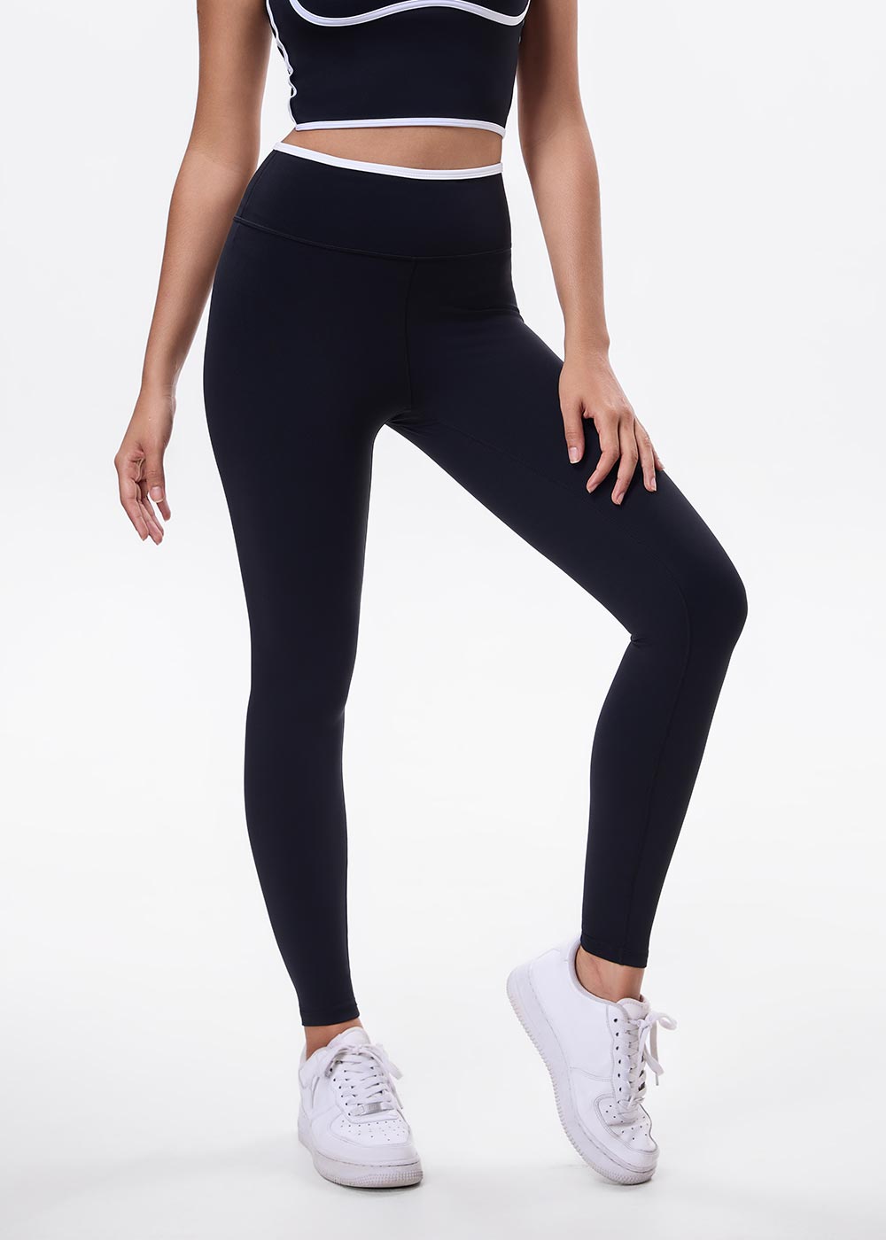 Stylish Yoga Pants with Contrasting Colors