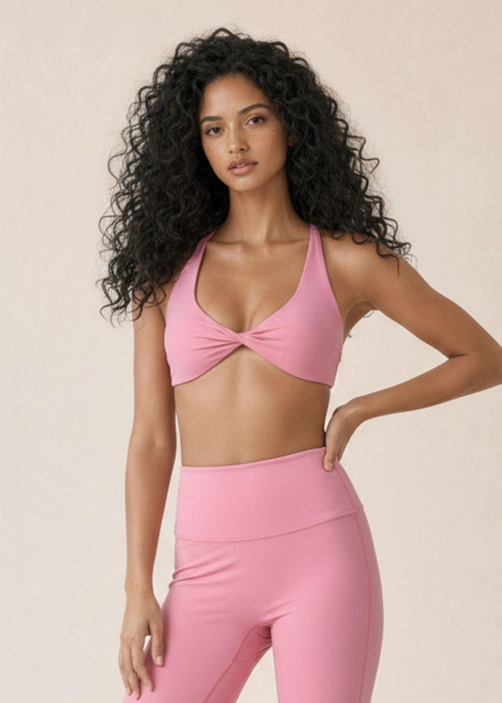 Sexy Halter Twist Front Athletic Bra