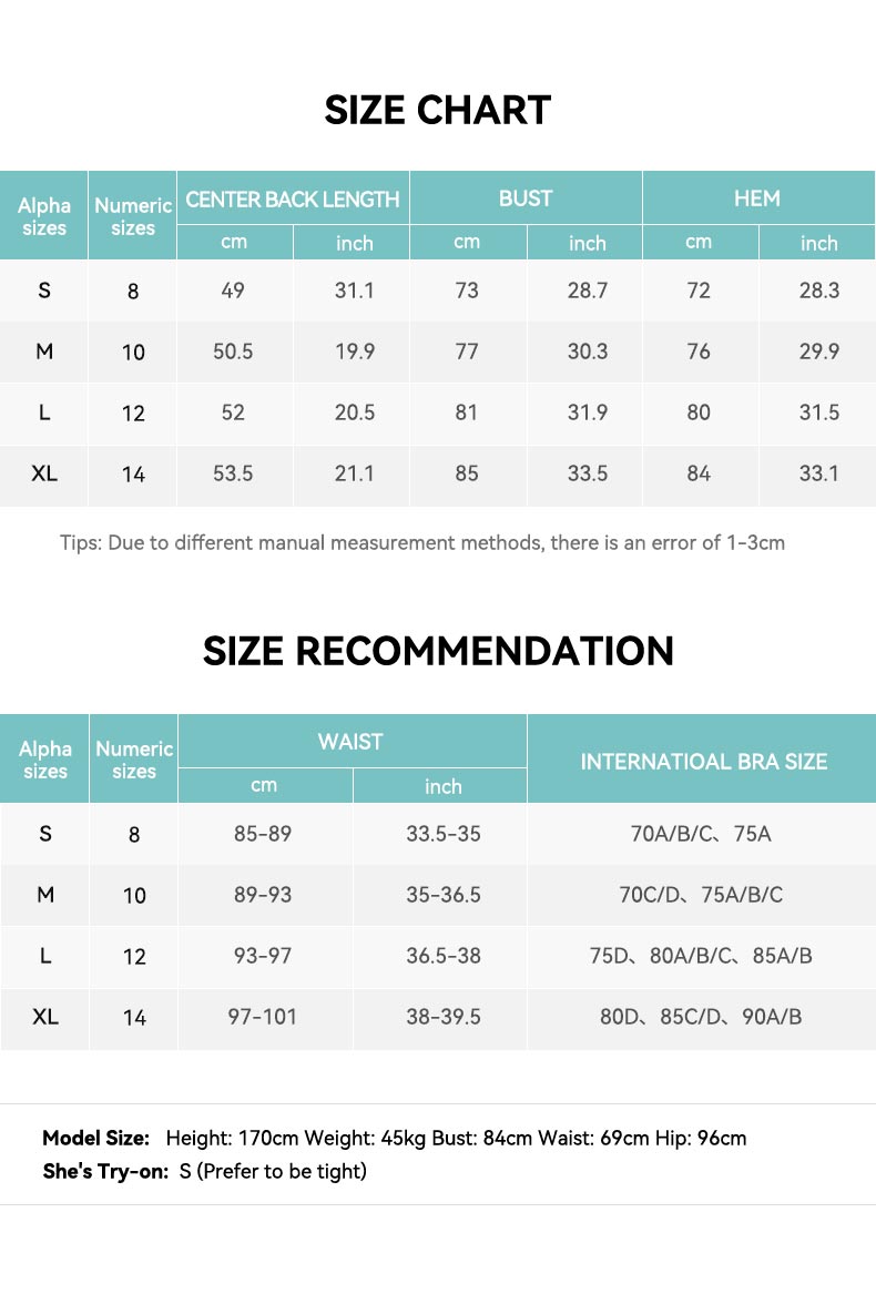Crew Neck Slim-Fit Short-Sleeve Athletic Top Size Chart