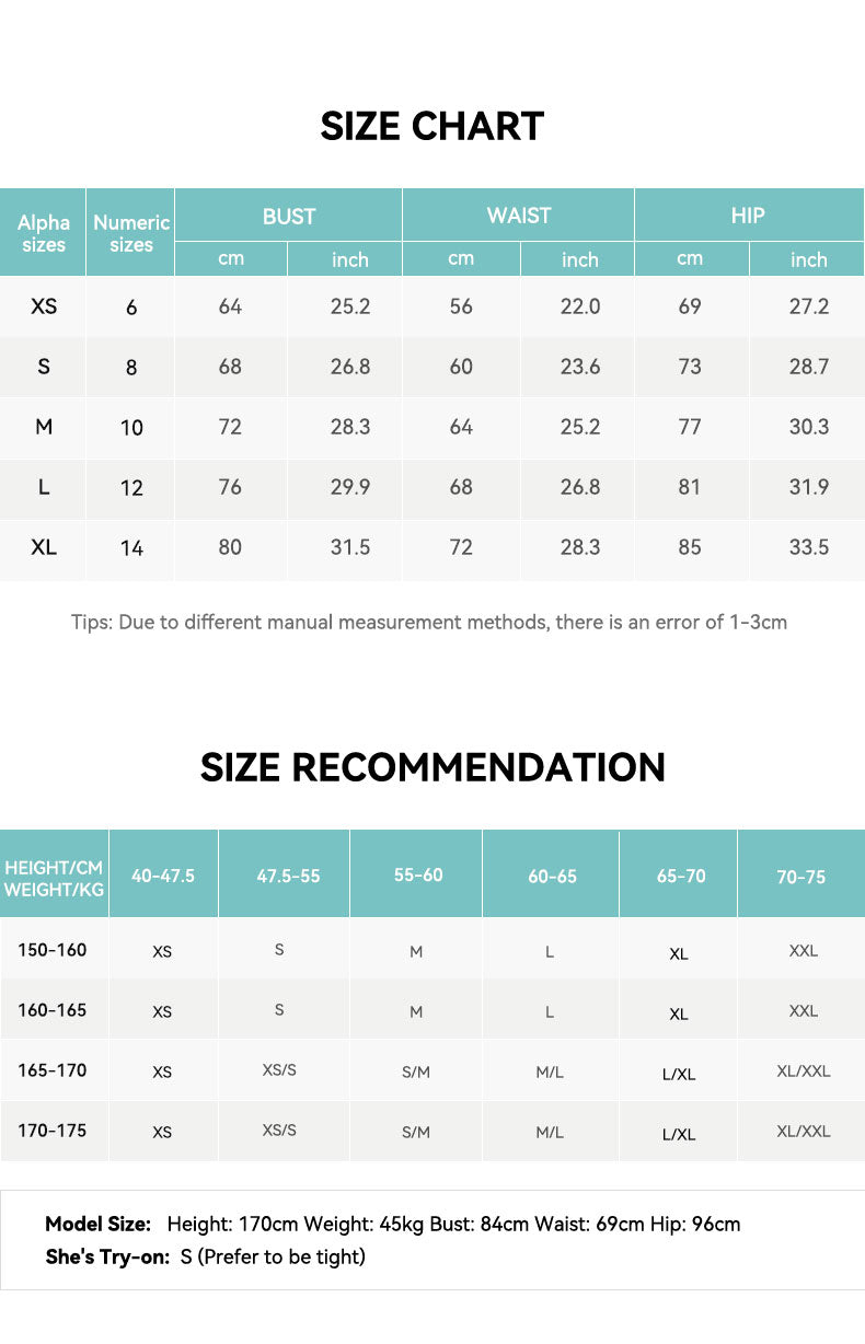 One-Shoulder Cutout Yoga Jumpsuit Size Chart