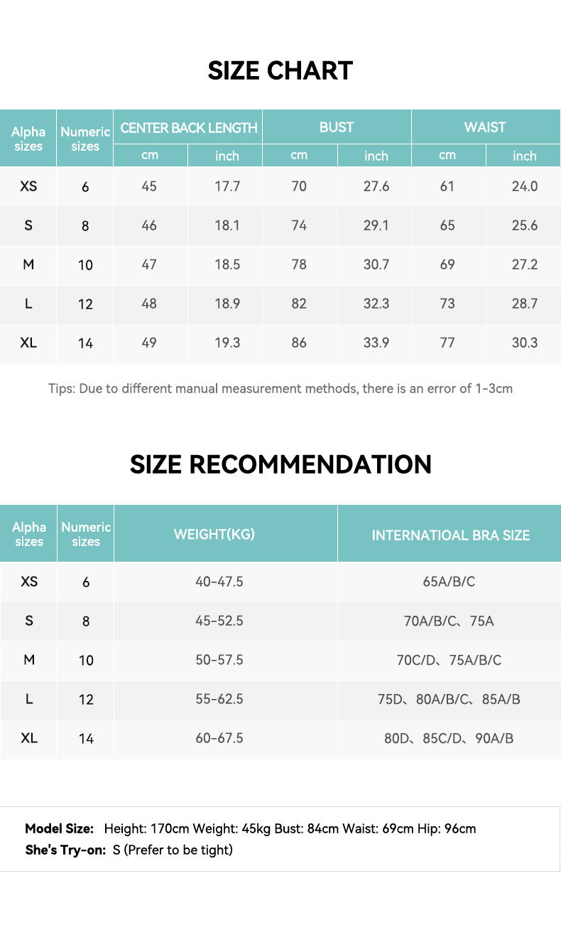 Cropped Zip-Up Athletic Jacket with Thumb Holes Size Chart