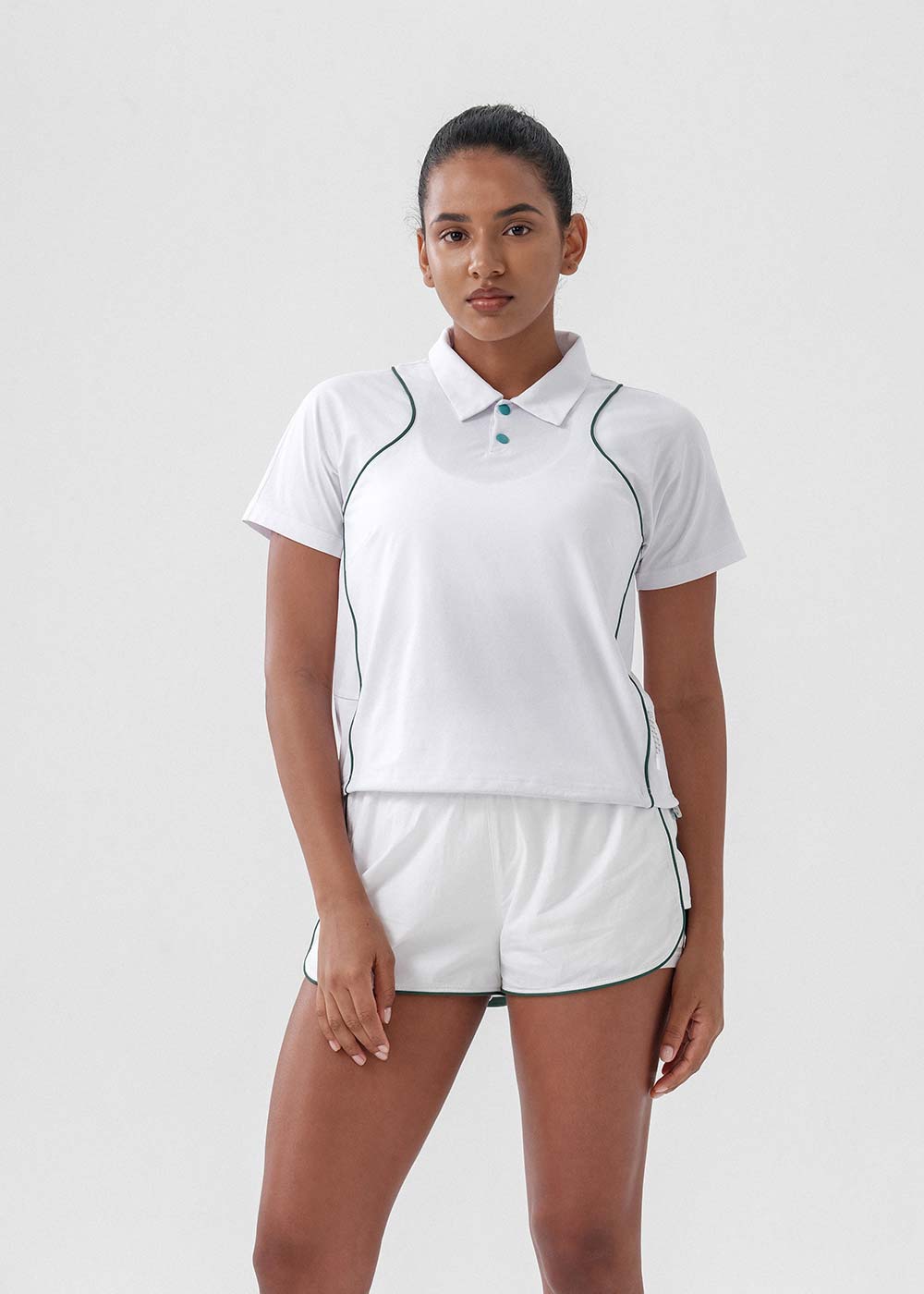 Contrast Piping Quick-Dry Tennis Polo Shirt