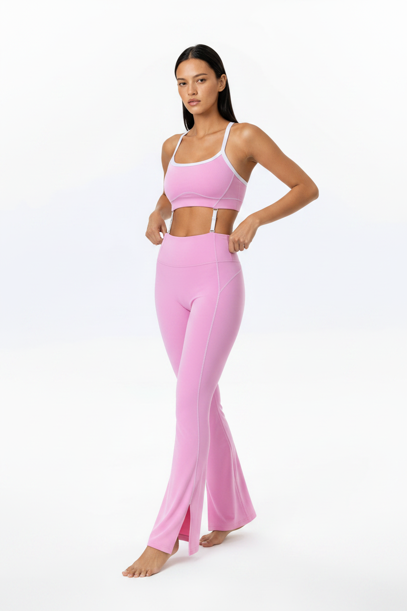 Contrast Trim Convertible Sports Bra